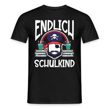 School 1st Grade - Men's T-Shirt - black - Front - AI Model Male 178 light (178cm)
