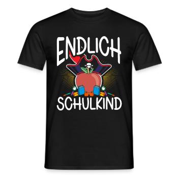 School 1st Grade - Men's T-Shirt - black - Front - AI Model Male 178 light (178cm)
