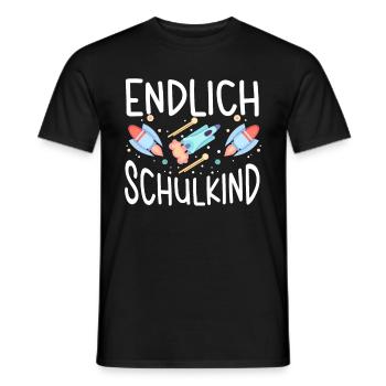 School 1st Grade - Men's T-Shirt - black - Front - AI Model Male 178 light (178cm)