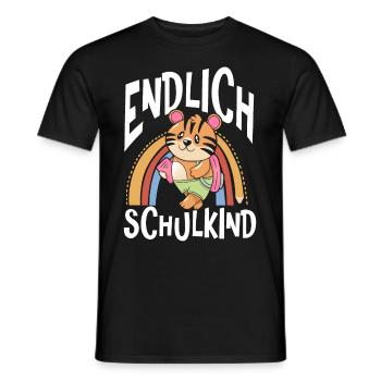 School 1st Grade - Men's T-Shirt - black - Front - AI Model Male 178 light (178cm)