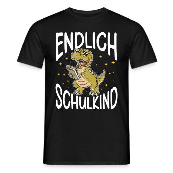 School 1st Grade - Men's T-Shirt - black - Front - AI Model Male 178 light (178cm)