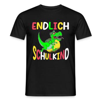 School 1st Grade - Men's T-Shirt - black - Front - AI Model Male 178 light (178cm)