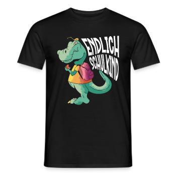 School 1st Grade - Men's T-Shirt - black - Front - AI Model Male 178 light (178cm)