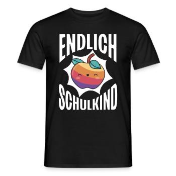 School 1st Grade - Men's T-Shirt - black - Front - AI Model Male 178 light (178cm)