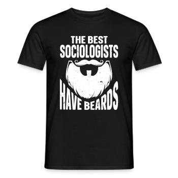 Citation à barbe Hommes barbus - T-shirt homme - noir - Devant - AI Model Male 178 light (178cm)