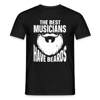 Beard Quote Bearded Men - Männer T-Shirt - Schwarz - Vorne - AI Model Male 178 light (178cm)