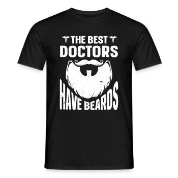 Citation à barbe Hommes barbus - T-shirt homme - noir - Devant - AI Model Male 178 light (178cm)