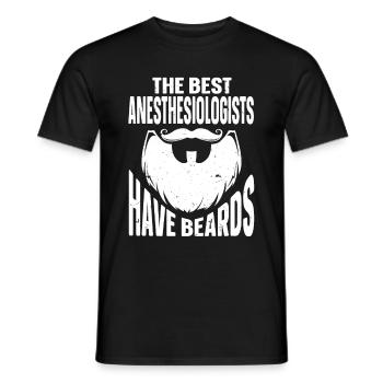 Beard Quote Bearded Men - Männer T-Shirt - Schwarz - Vorne - AI Model Male 178 light (178cm)