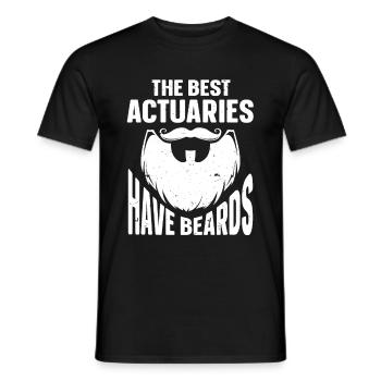 Citation à barbe Hommes barbus - T-shirt homme - noir - Devant - AI Model Male 178 light (178cm)