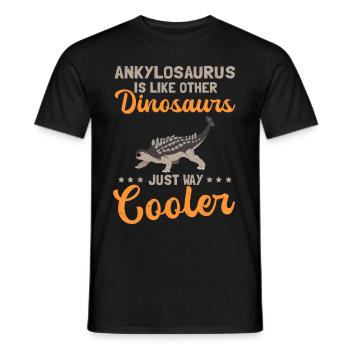 Ankylosaur Dinosaur Ankylosaurus Gift - Men's T-Shirt - black - Front - AI Model Male 178 light (178cm)