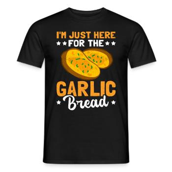 Garlic Bread Garlic Breads Gift - Men's T-Shirt - black - Front - AI Model Male 178 light (178cm)