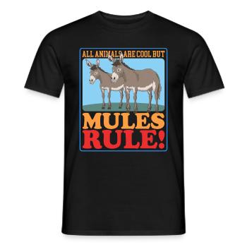 Maultier Maulesel Muli Maultiere Mulis Geschenk - Männer T-Shirt - Schwarz - Vorne - AI Model Male 178 light (178cm)