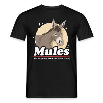 Mule Muli Mule Mule Gift - Men's T-Shirt - black - Front - AI Model Male 178 light (178cm)