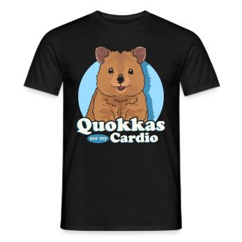 Quokka Short-tailed Kangaroo Quokka's Gift - Men's T-Shirt - black - Front - AI Model Male 178 light (178cm)