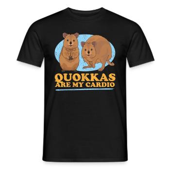 Quokka Kangaroos Short-tailed Kangaroo Gift - Men's T-Shirt - black - Front - AI Model Male 178 light (178cm)