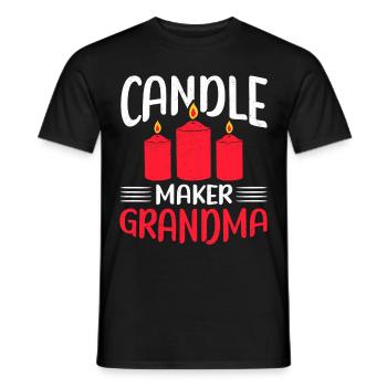 Candles Candle Maker Candle Maker Gift - Men's T-Shirt - black - Front - AI Model Male 178 light (178cm)