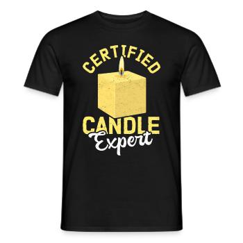 Bougies Cirier Sculpteur Cadeau - T-shirt homme - noir - Devant - AI Model Male 178 light (178cm)