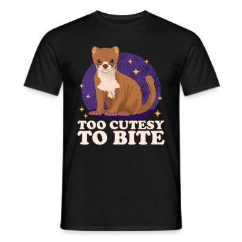Weasel Mouse Weasel Small Weasel Gift - Men's T-Shirt - black - Front - AI Model Male 178 light (178cm)