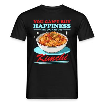 Kimchi Korean Food Kimchi Gift - Men's T-Shirt - black - Front - AI Model Male 178 light (178cm)