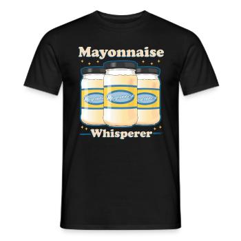 Mayonnaise Mayo Lover Gift - T-shirt homme - noir - Devant - AI Model Male 178 light (178cm)