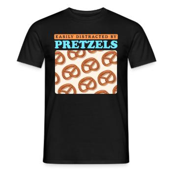 Brezel Brezeln Brezelliebhaber Geschenk - Männer T-Shirt - Schwarz - Vorne - AI Model Male 178 light (178cm)