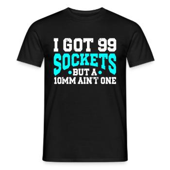 Mécanicien J’ai 99 douilles mais un 10mm n’en est pas un - T-shirt homme - noir - Devant - AI Model Male 178 light (178cm)