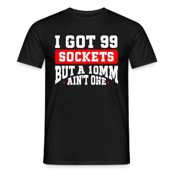 Mécanicien J’ai 99 douilles mais un 10mm n’en est pas un - T-shirt homme - noir - Devant - AI Model Male 178 light (178cm)