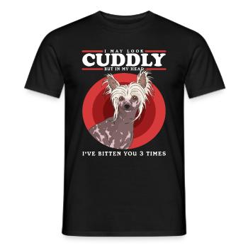Chinese Crested Dog Chinese Crested Gift - Men's T-Shirt - black - Front - AI Model Male 178 light (178cm)