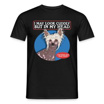 Chinese Crested Chinese Crested Dog Gift - Men's T-Shirt - black - Front - AI Model Male 178 light (178cm)