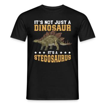 Cadeaux de dinosaure Stegosaurus Dino - T-shirt homme - noir - Devant - AI Model Male 178 light (178cm)