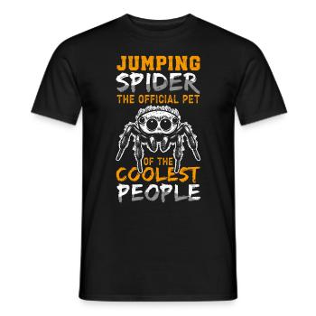 Springspinnen Springspinne Geschenk - Männer T-Shirt - Schwarz - Vorne - AI Model Male 178 light (178cm)