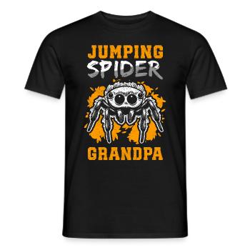 Springspinne Opa Springspinnen Geschenk - Männer T-Shirt - Schwarz - Vorne - AI Model Male 178 light (178cm)