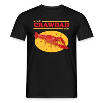 Flusskrebs Edelkrebs Meeresfrüchte Geschenk - Männer T-Shirt - Schwarz - Vorne - AI Model Male 178 light (178cm)