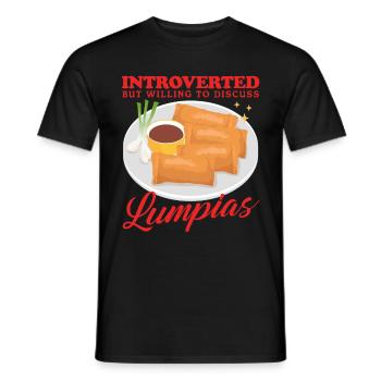 Lumpia Spring Roll Loempia Gift - Men's T-Shirt - black - Front - AI Model Male 178 light (178cm)