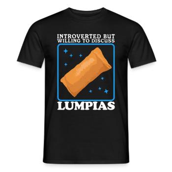 Lumpia Spring Rolls Loempia Gift - Men's T-Shirt - black - Front - AI Model Male 178 light (178cm)