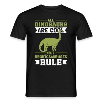 Brontosaurus Dinosaurier Geschenk - Männer T-Shirt - Schwarz - Vorne - AI Model Male 178 light (178cm)