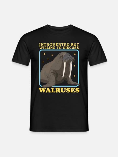 Walrus Walrus Gift - Men's T-Shirt - black