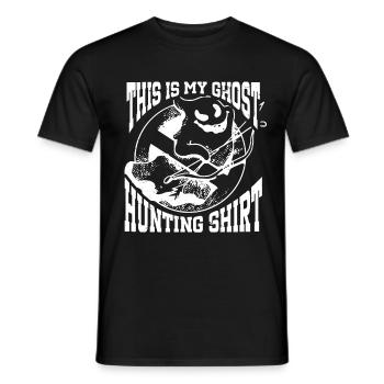 C’est ma chemise de chasse aux fantômes Chasseur paranormal - T-shirt homme - noir - Devant - AI Model Male 178 light (178cm)