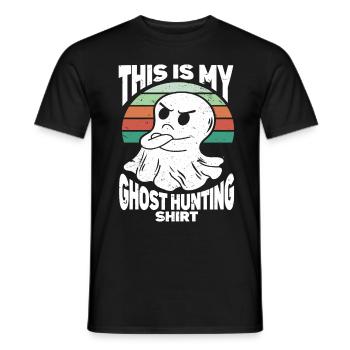 This Is My Ghost Hunting Shirt Paranormal Hunter - Männer T-Shirt - Schwarz - Vorne - AI Model Male 178 light (178cm)