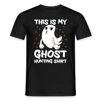 This Is My Ghost Hunting Shirt Paranormal Hunter - Männer T-Shirt - Schwarz - Vorne - AI Model Male 178 light (178cm)