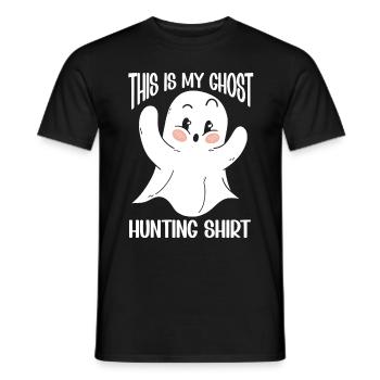 C’est ma chemise de chasse aux fantômes Chasseur paranormal - T-shirt homme - noir - Devant - AI Model Male 178 light (178cm)