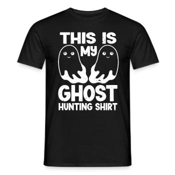 C’est ma chemise de chasse aux fantômes Chasseur paranormal - T-shirt homme - noir - Devant - AI Model Male 178 light (178cm)