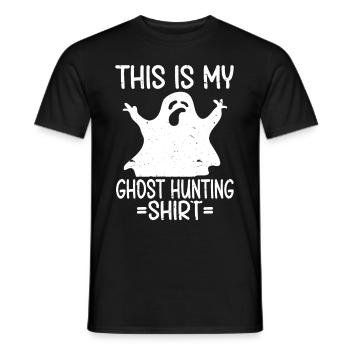 C’est ma chemise de chasse aux fantômes Chasseur paranormal - T-shirt homme - noir - Devant - AI Model Male 178 light (178cm)