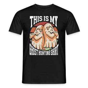 C’est ma chemise de chasse aux fantômes Chasseur paranormal - T-shirt homme - noir - Devant - AI Model Male 178 light (178cm)