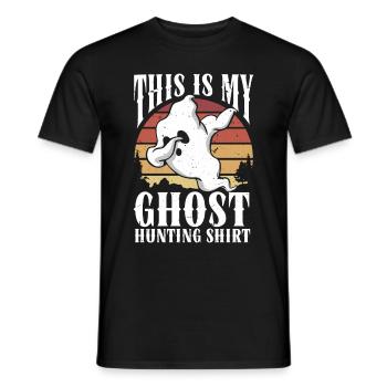 C’est ma chemise de chasse aux fantômes Chasseur paranormal - T-shirt homme - noir - Devant - AI Model Male 178 light (178cm)
