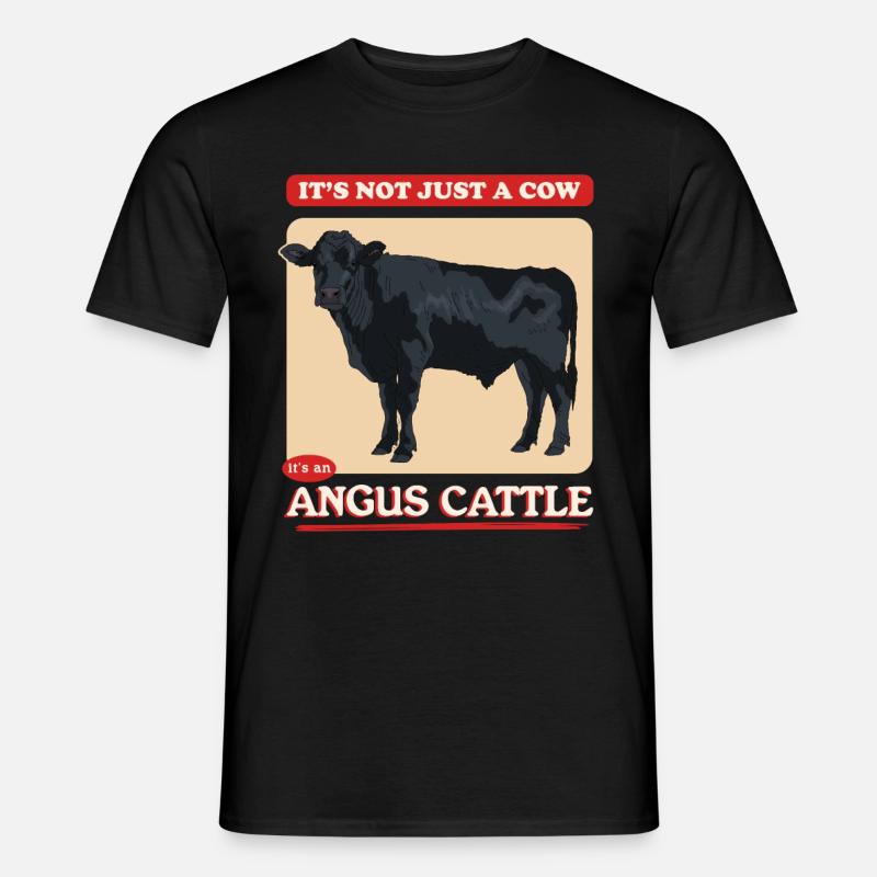 Aberdeenrind Aberdeen Angus Angusrind Geschenk - Männer T-Shirt - Schwarz