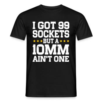 Mécanicien J’ai 99 douilles mais un 10mm n’en est pas un - T-shirt homme - noir - Devant - AI Model Male 178 light (178cm)