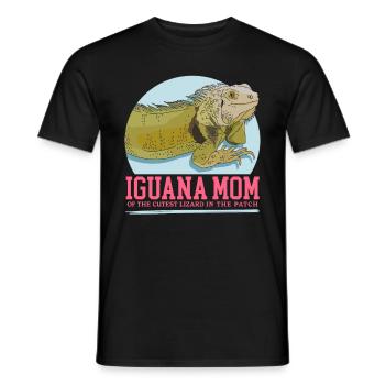 Leguan Mom Eidechse Leguane Geschenk - Männer T-Shirt - Schwarz - Vorne - AI Model Male 178 light (178cm)