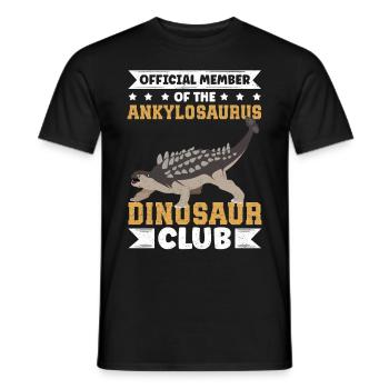 Ankylosaurus Dino Ankylosaur Gift - Men's T-Shirt - black - Front - AI Model Male 178 light (178cm)