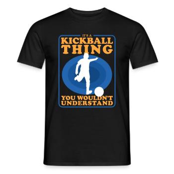 Kickball Kickball Player Kickballer Cadeau - T-shirt homme - noir - Devant - AI Model Male 178 light (178cm)